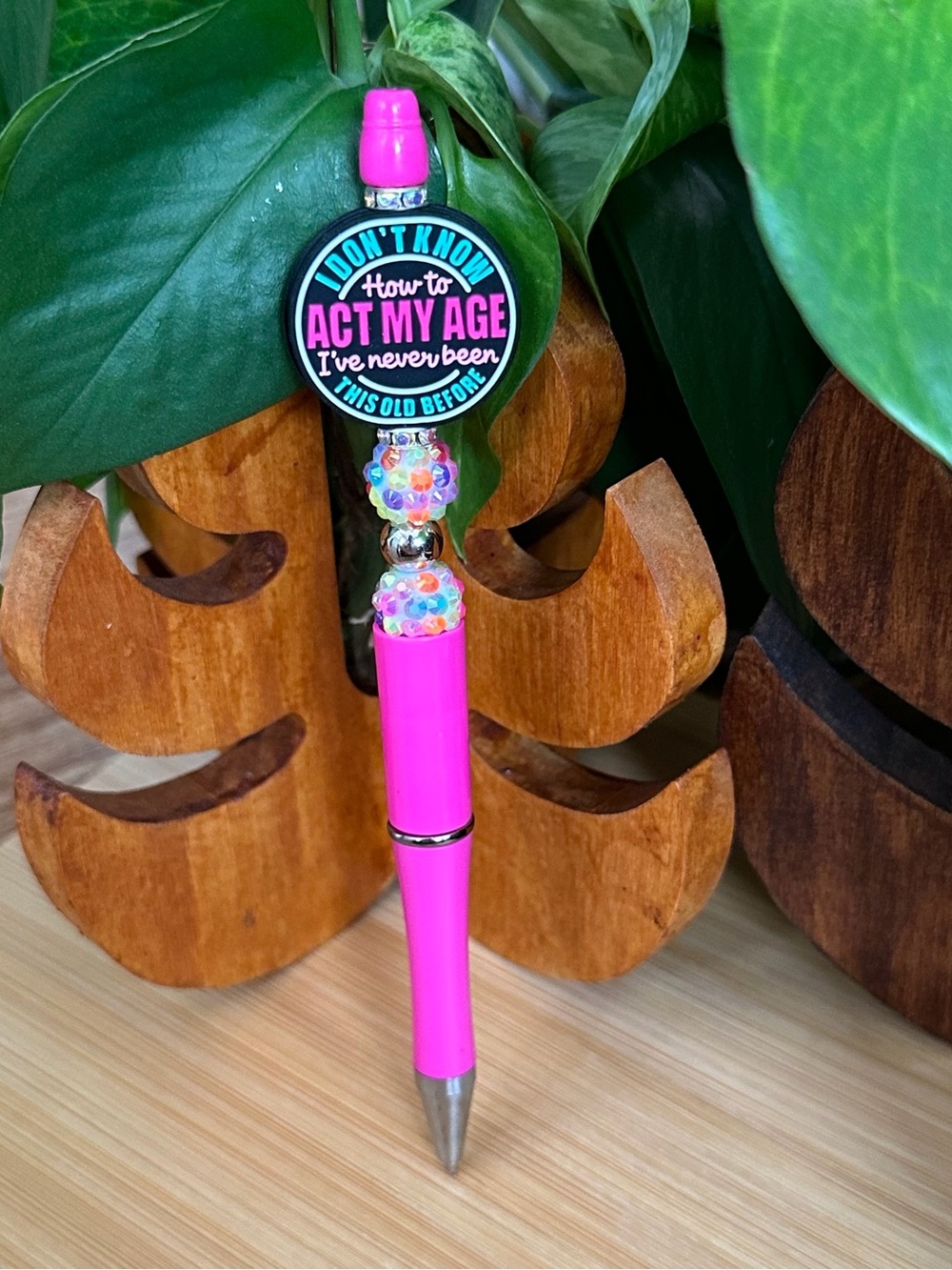 ✨ Handmade Beaded Pen   Silicone Pen | Stylish Everyday Writing‎ + Refill✨